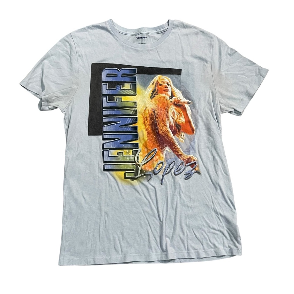 Baby Blue Jennifer Lopez T Shirt Size M